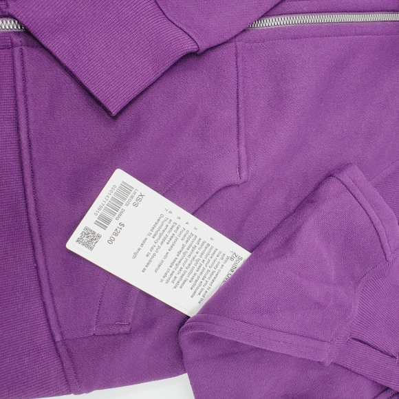 [ NWT ] Size XS Small Dramatic Magenta scuba oversized 1/2 zip Lululemon - Picture 4 of 8